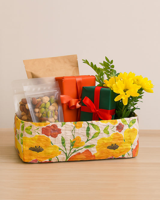 Study Table Organiser | Wardrobe Basket | Office Desk Organiser | Jute Table Basket