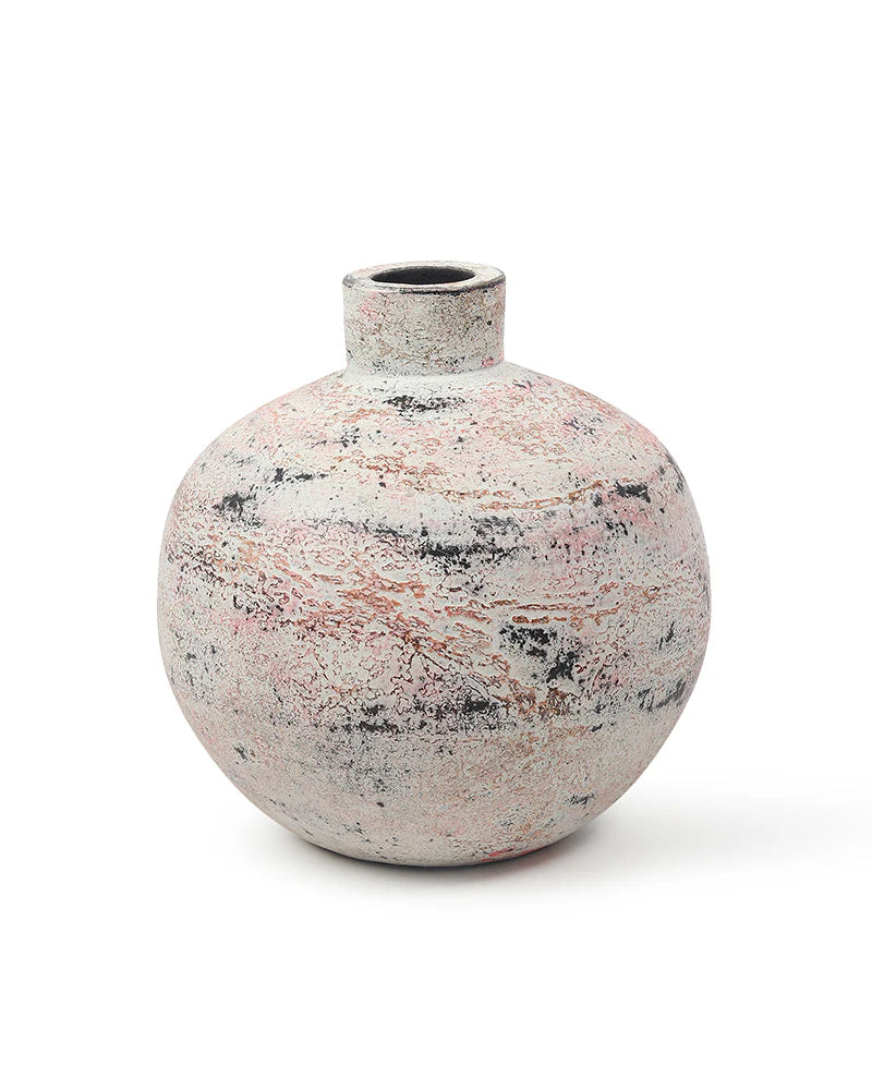 Terracotta Centerpiece Vase for Dining Room Decor