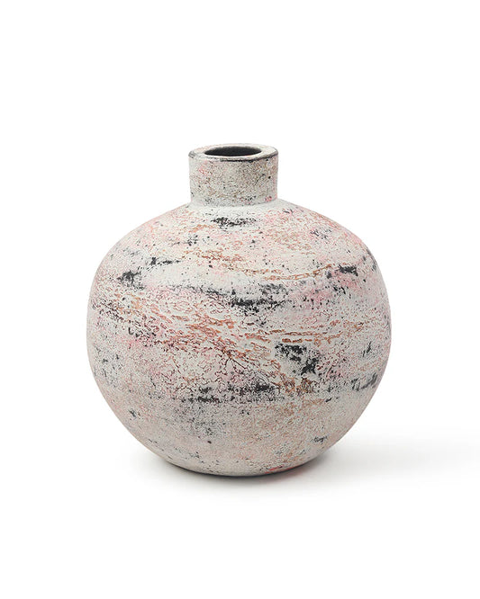 Terracotta Centerpiece Vase for Dining Room Decor