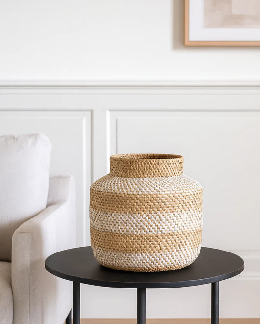 Rattan Flower Vase for Dried Flowers, Pampas Grass and Home Decor