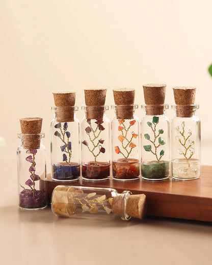 Crystal Tree Decor For Reiki and Meditation, Set of 7