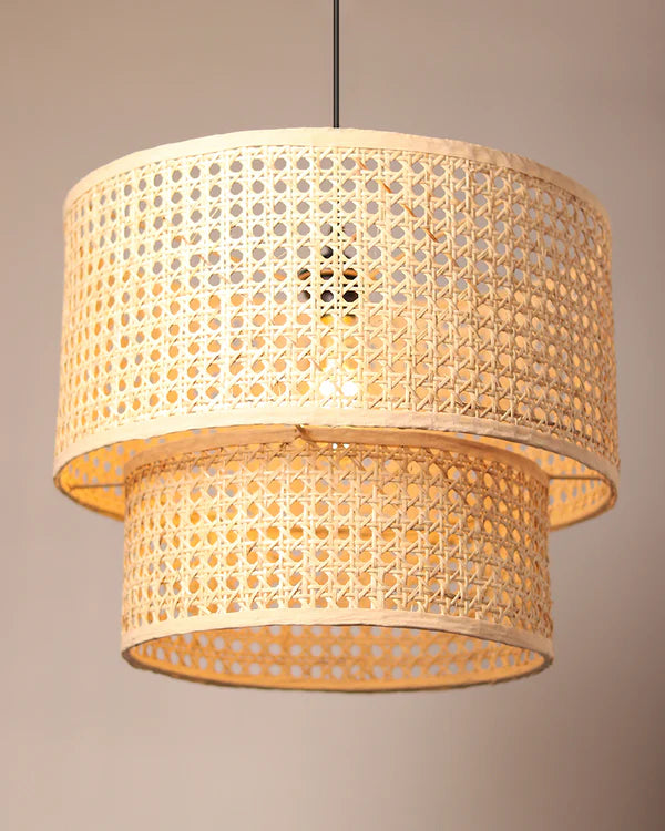 Natural Rattan Pendant Light for Living Room and Bedroom