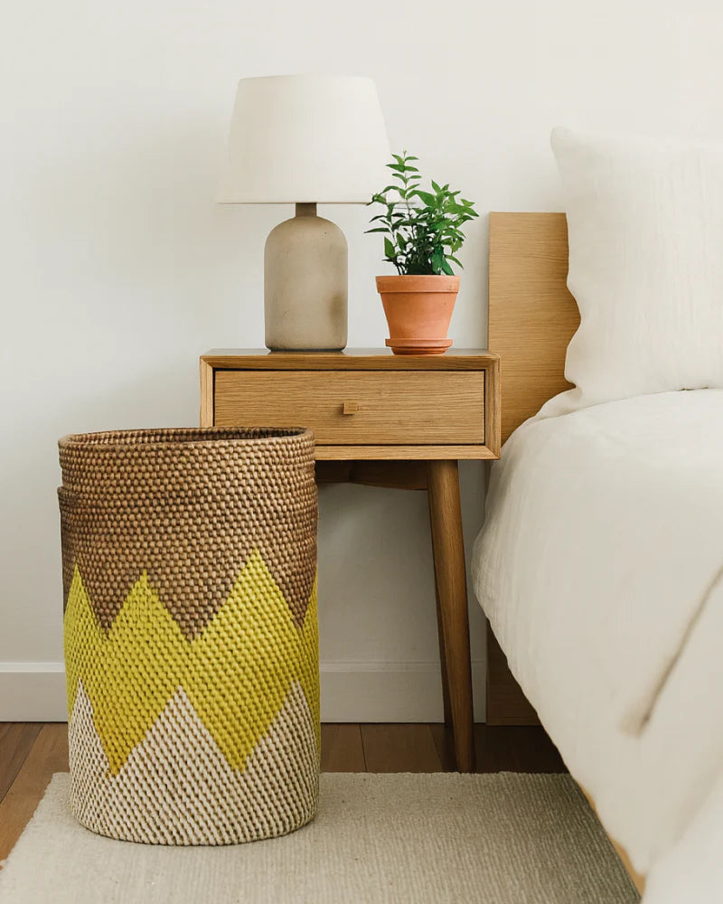 Spacious Rattan Laundry Hamper for Bathroom and Bedroom