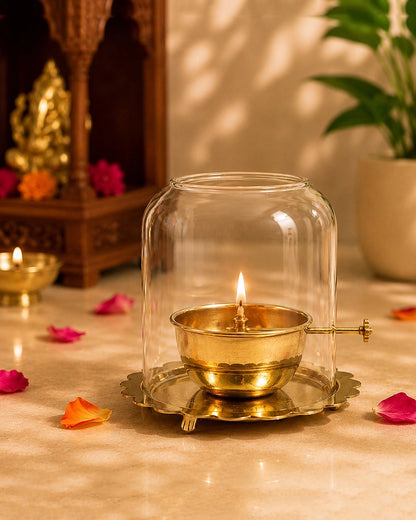 Traditional Akhand Diya for Pooja Room and Mandir Use