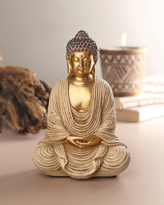 Polypropylene Buddha Statue and Showpiece for Home Decor and Gifts