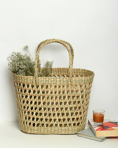 Panier en jonc de mer (Jali)