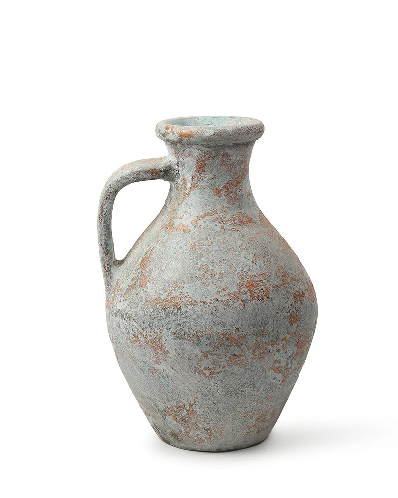 Weathered Terracotta Vase for Vintage Room Themes