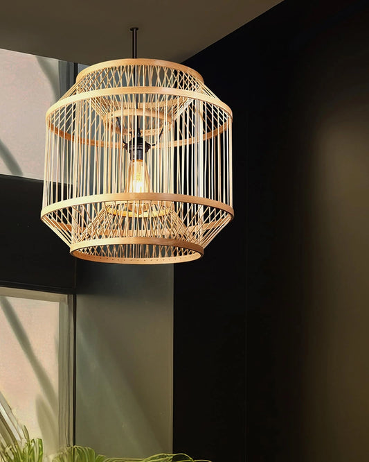 Decorative Bamboo Ceiling Lamp for Home Decor and Hall