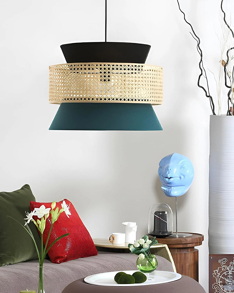 Artistic Rattan Pendant Lamp for Living Space and Dining Area