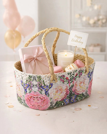 Handmade Gift Hamper Basket for Birthday, Anniversary, and Festive Gifts