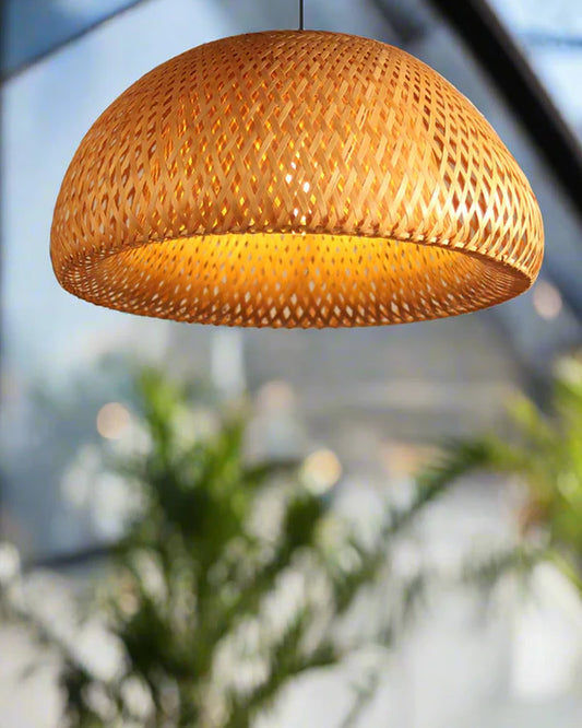 Natural Bamboo Pendant Lamp for Bedroom and Living Room