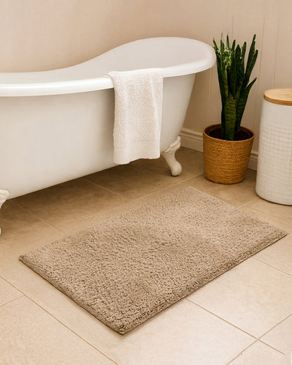 Bamboo Fiber Anti Skid Bathroom Door Mat and Bath Mat for Wet Area Protection