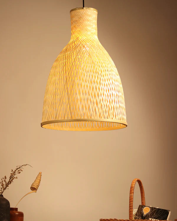 Decorative Bamboo Ceiling Light for Cafe and Home Interiors