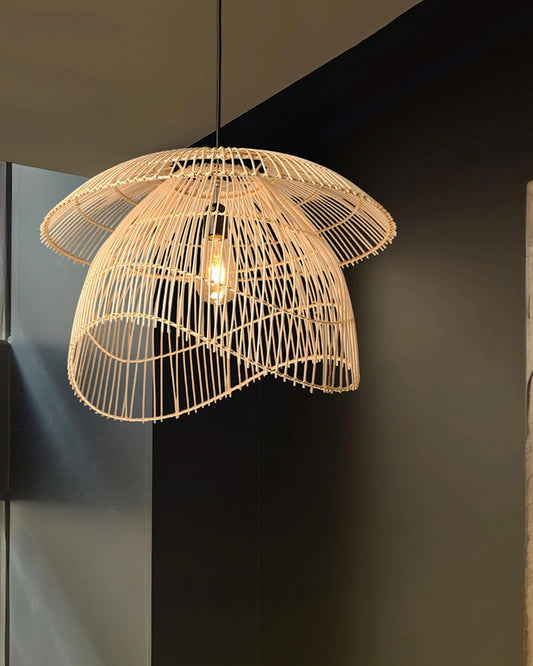 Artistic Bamboo Ceiling Light for Hall and Living Area