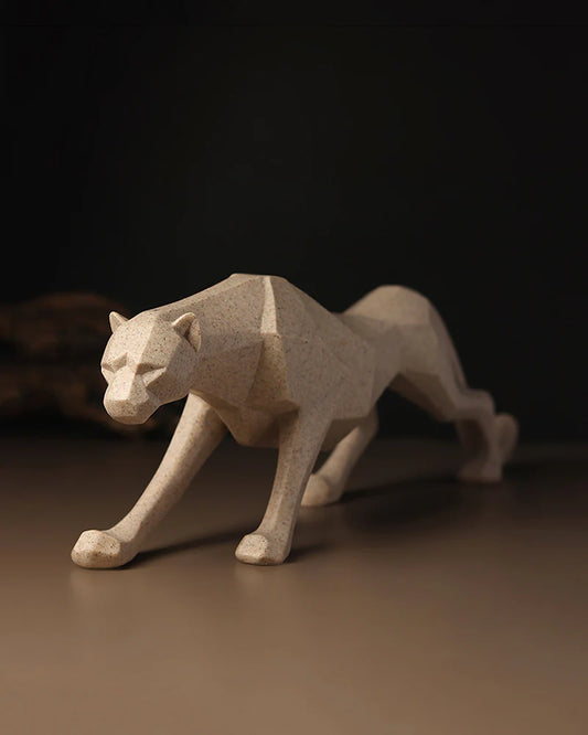 Polypropylene Leopard Figurine for Home Decor, Living Room, and Housewarming Gifts