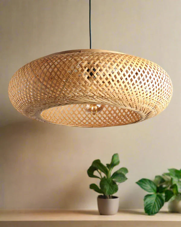 Boho Bamboo Pendant Lamp for Home Decor and Lounge
