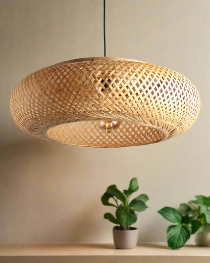 Boho Bamboo Pendant Lamp for Home Decor and Lounge
