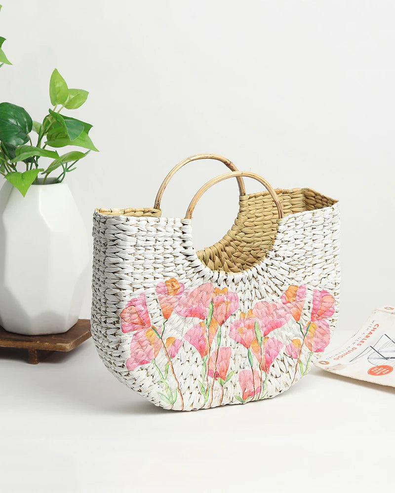 Handmade Beach Tote for Storage, Shopping & Beach Outings