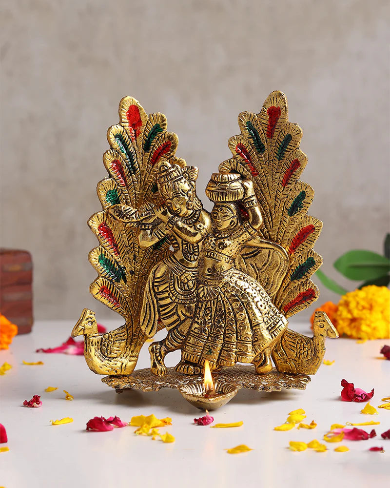 Radha Krishna Statue for Home and Pooja Room, Decorative God Idol Figurine