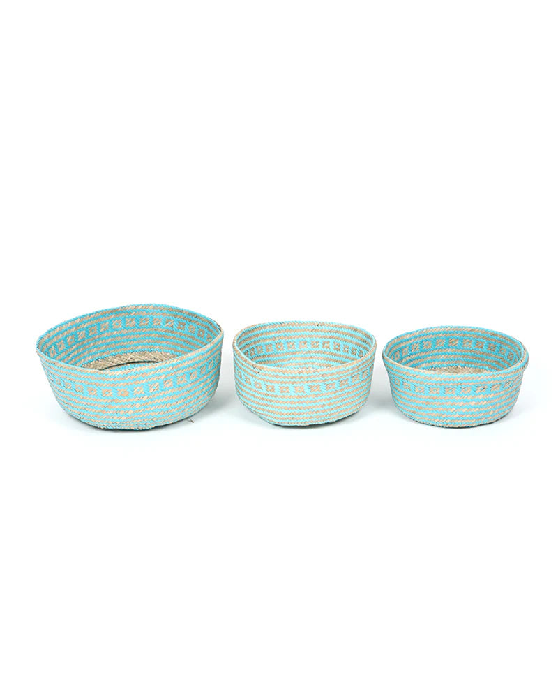 Set of 3 Rustic Belly Planter Basket for Boho-Inspired Interiors