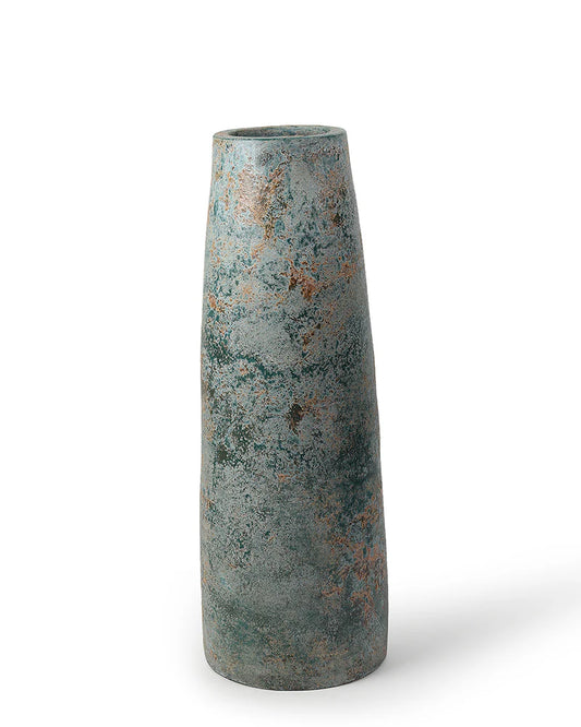 Geometric Terracotta Vase for Modern Rustic Decor