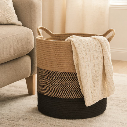 Laundry Basket For Clothes | Toy Storage Basket | Storage Baskets | Jute Laundry Bag