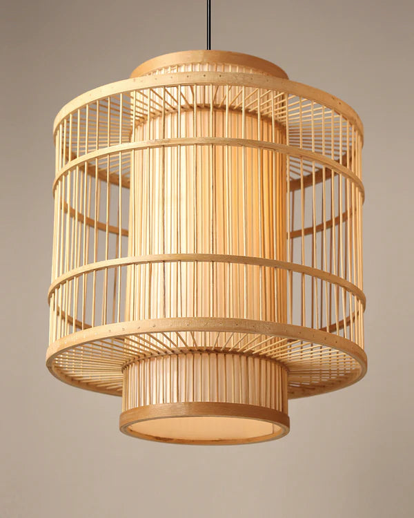 Minimalist Bamboo Hanging Light for Home Decor and Hall