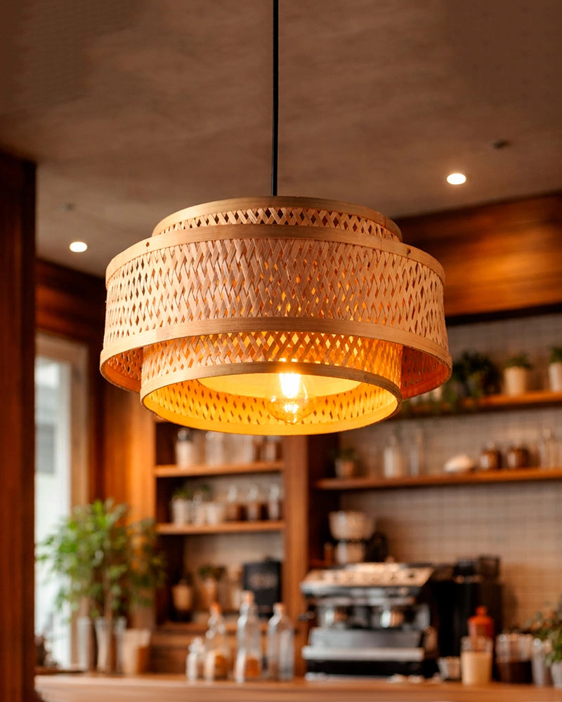 Natural Bamboo Hanging Light for Sustainable and Stylish Home Lighting