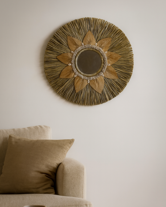 Handcrafted Raffia Wall Hanging for Boho Inspired Interiors