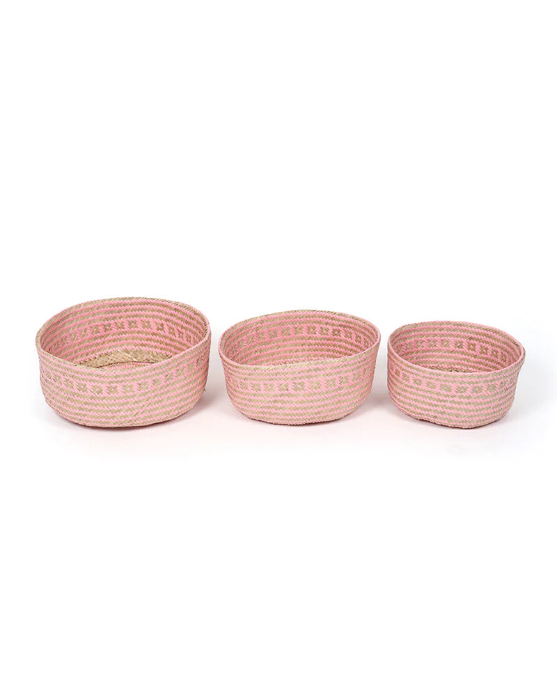 Set of 3 Minimalist Belly Basket for Indoor Plants & Home Styling