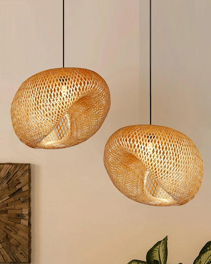 Artistic Bamboo Ceiling Light for Home and Balcony