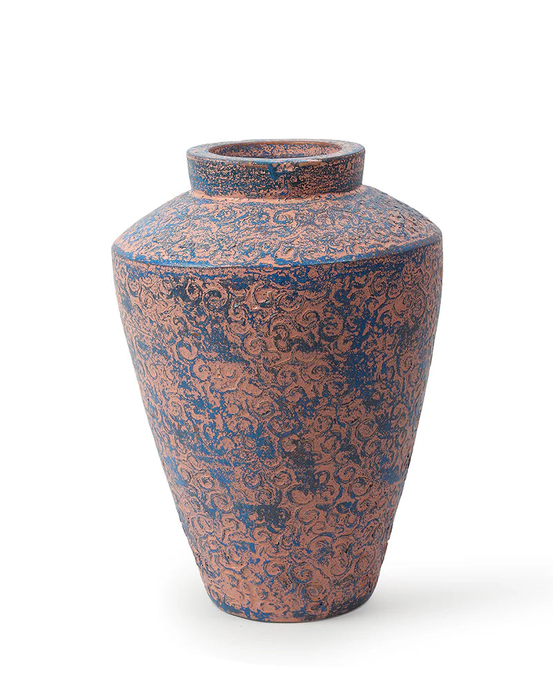 Rustic Terracotta Vase for Earthy Living Room Decor