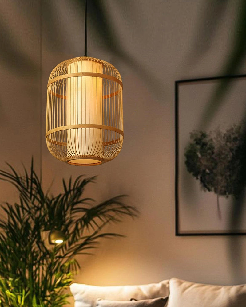 Decorative Bamboo Ceiling Light for Dining Room and Lounge