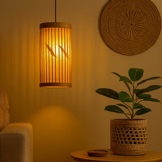 Bamboo Pendant Lamp | Ceiling Lamps For Living Room | Hanging Light