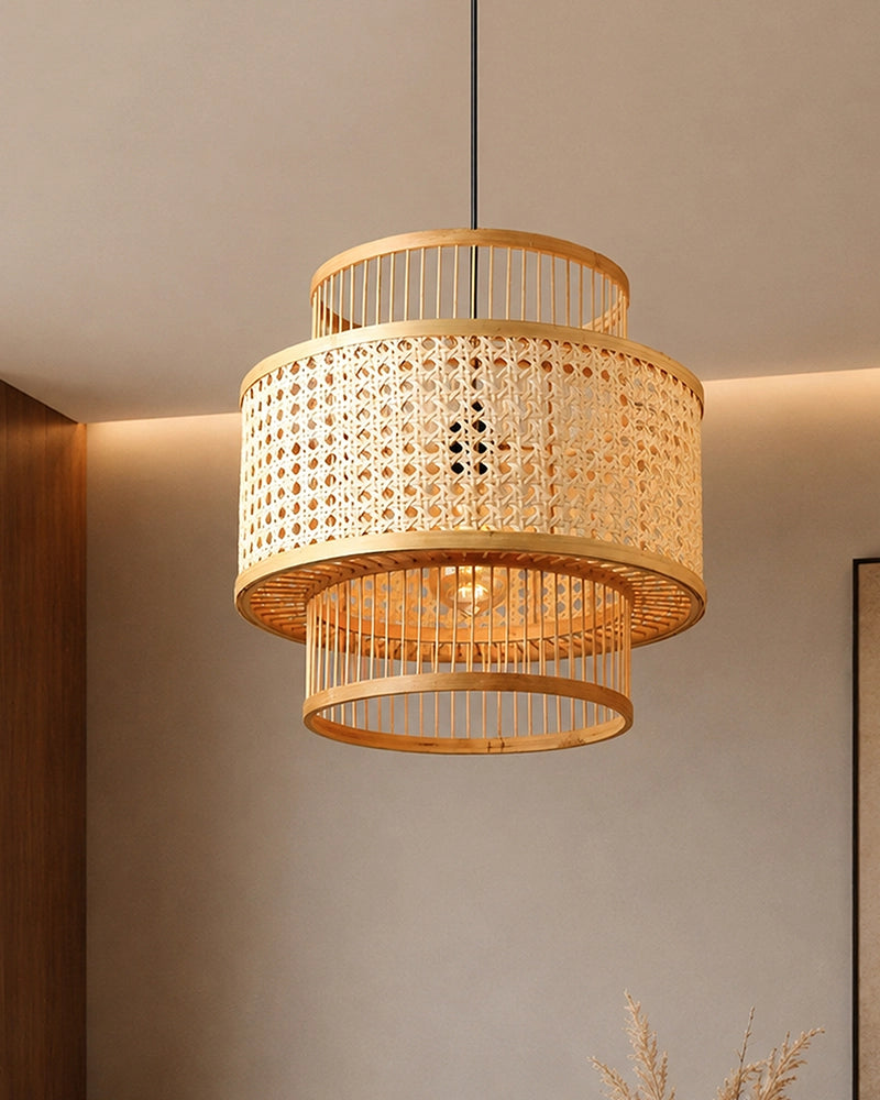 Decorative Bamboo Hanging Lamp for Bedroom and Study Room