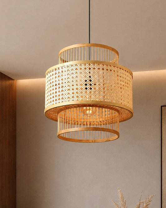 Decorative Bamboo Hanging Lamp for Bedroom and Study Room