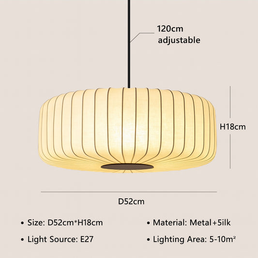 Fabric Pendant Lampshade for Living Room and Dining Area