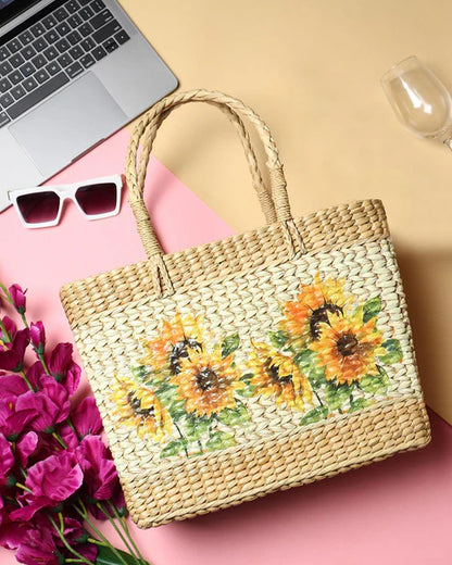Panier en jonc de mer
