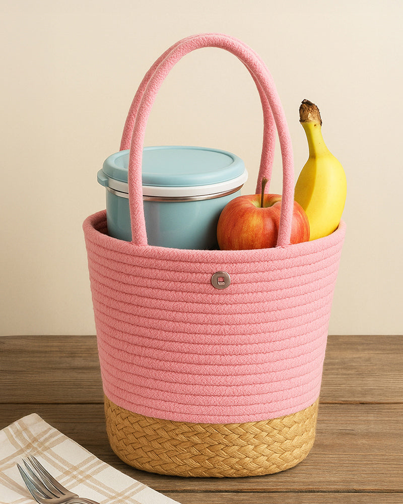 Jute Shopping Bag for Women and Everyday Grocery Use