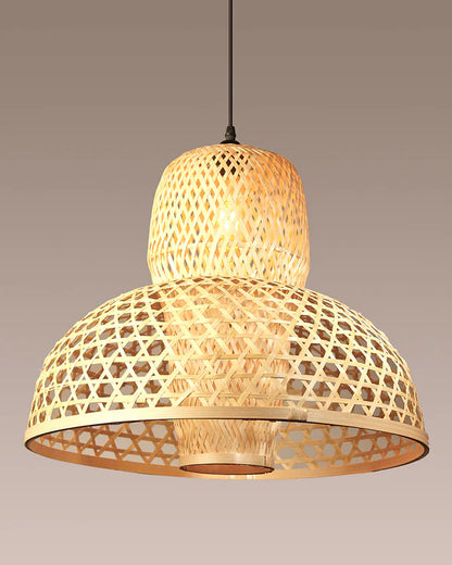 Minimalist Bamboo Hanging Lamp for Balcony and Patio