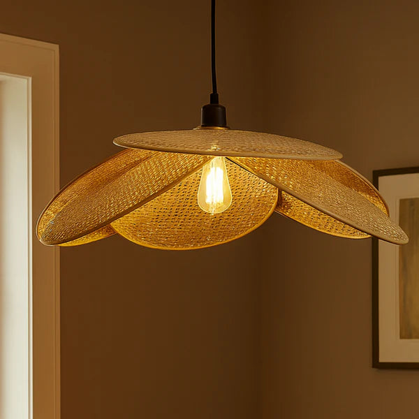 PVC Rattan Pendant Lampshade for Ceiling Lighting and Home Décor