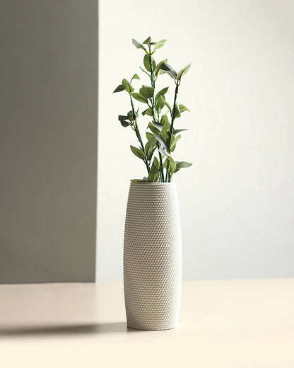 Matte White Ceramic Vase for Luxurious Decor