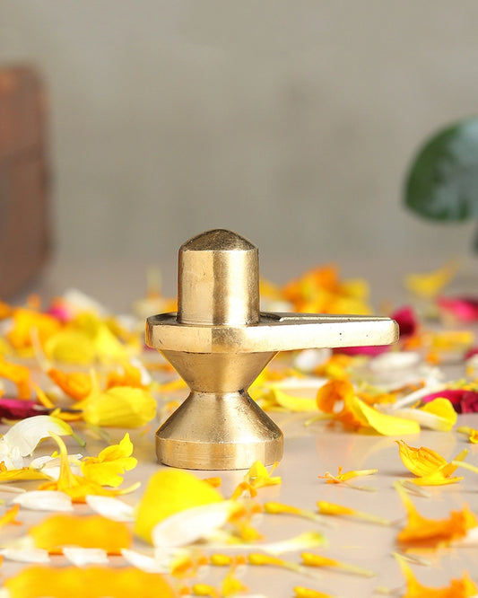 Brass Shivling Idol for Home Temple and Pooja Room