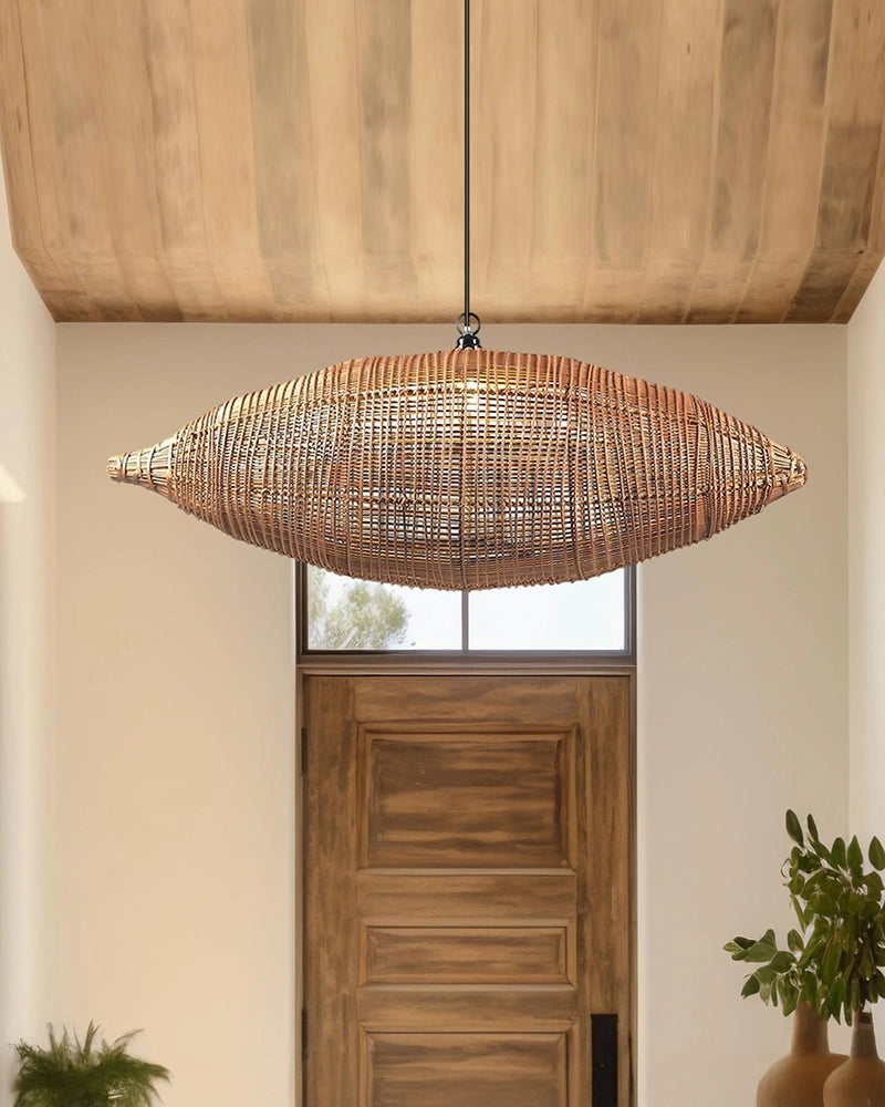 Elegant Rattan Hanging Lamp for Hall and Living Area