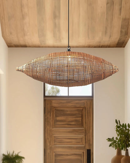 Elegant Rattan Hanging Lamp for Hall and Living Area
