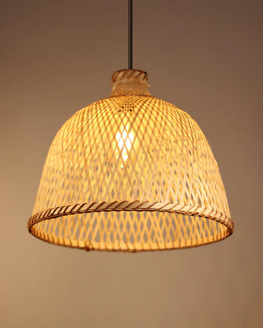 Natural Bamboo Hanging Lamp for Kids Room and Living Room