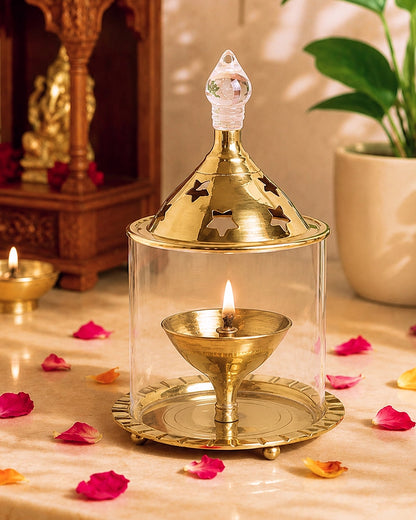 Long-Lasting Premium Akhand Diya for Pooja and Spiritual Decoration