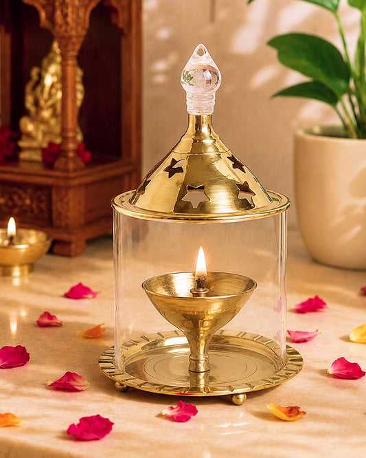 Long-Lasting Premium Akhand Diya for Pooja and Spiritual Decoration