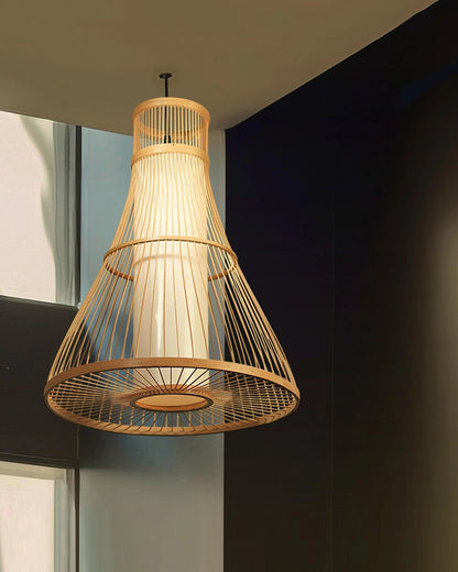 Modern Bamboo Hanging Lamp for Balcony and Hall