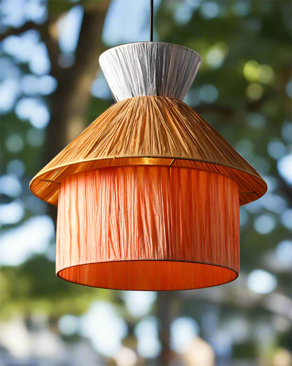 Handmade Raffia Ceiling Light for Balcony and Hall